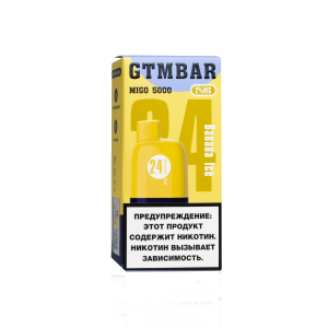 GTM Bar MIGO 5000 Банан Лед (Перезаряжаемая)