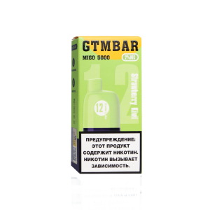GTM Bar MIGO 5000 Клубника Киви (Перезаряжаемая)