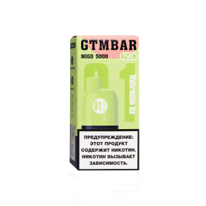 GTM Bar MIGO 5000 Арбузный Лед (Перезаряжаемая)
